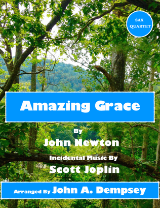 Book cover for Amazing Grace / The Entertainer (Sax Quartet: ATTB)