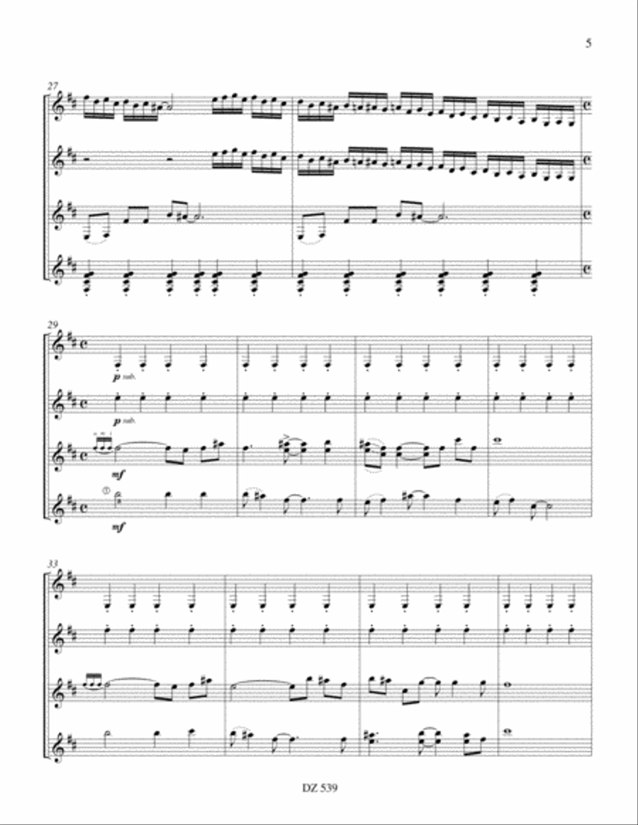 Let the Devil Swing Guitar Ensemble scores gallery preview page 5