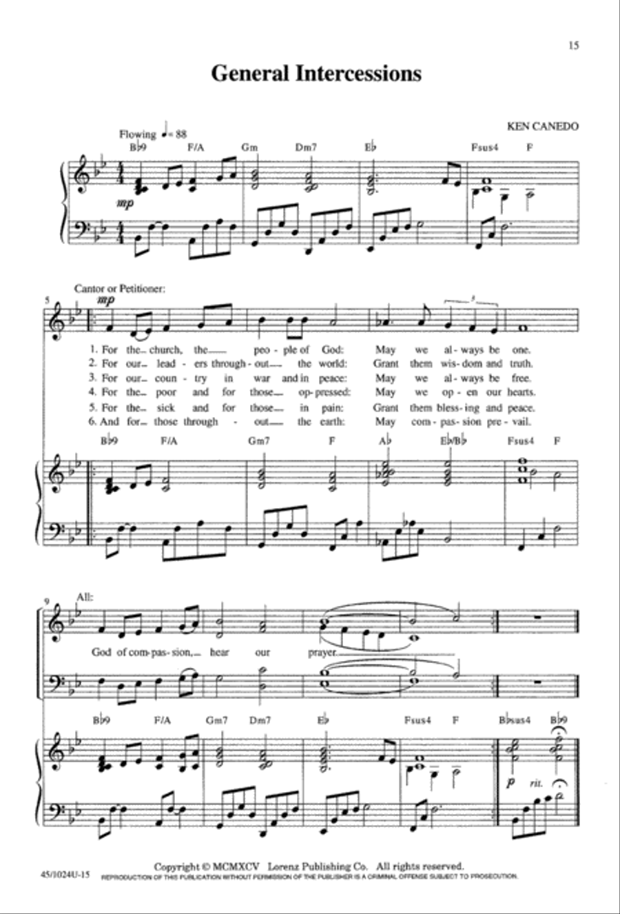 Mass of Compassion Mass of Compassion 4-Part scores gallery preview page 15