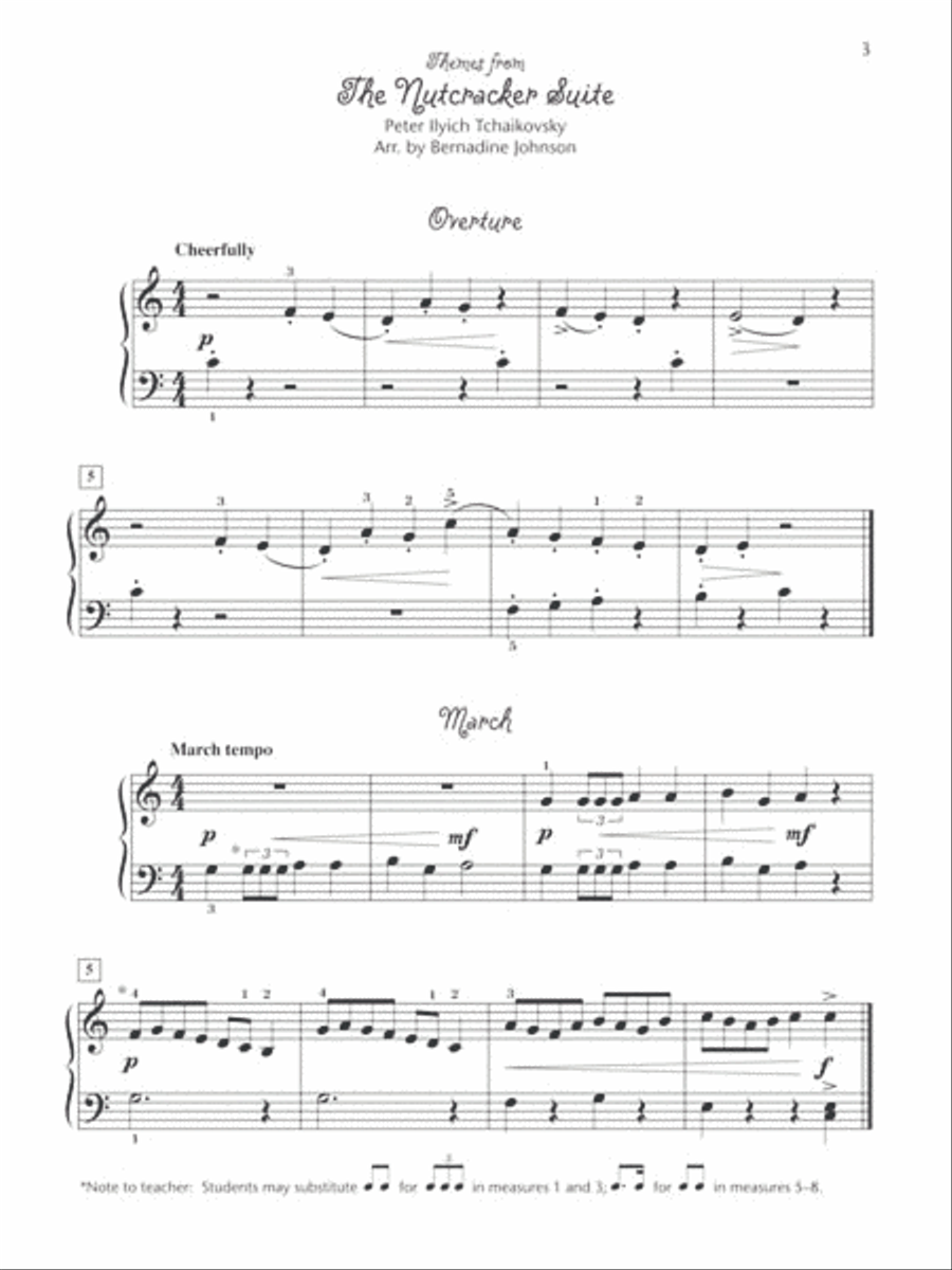 Let's Celebrate The Nutcracker Easy Piano scores gallery preview page 2