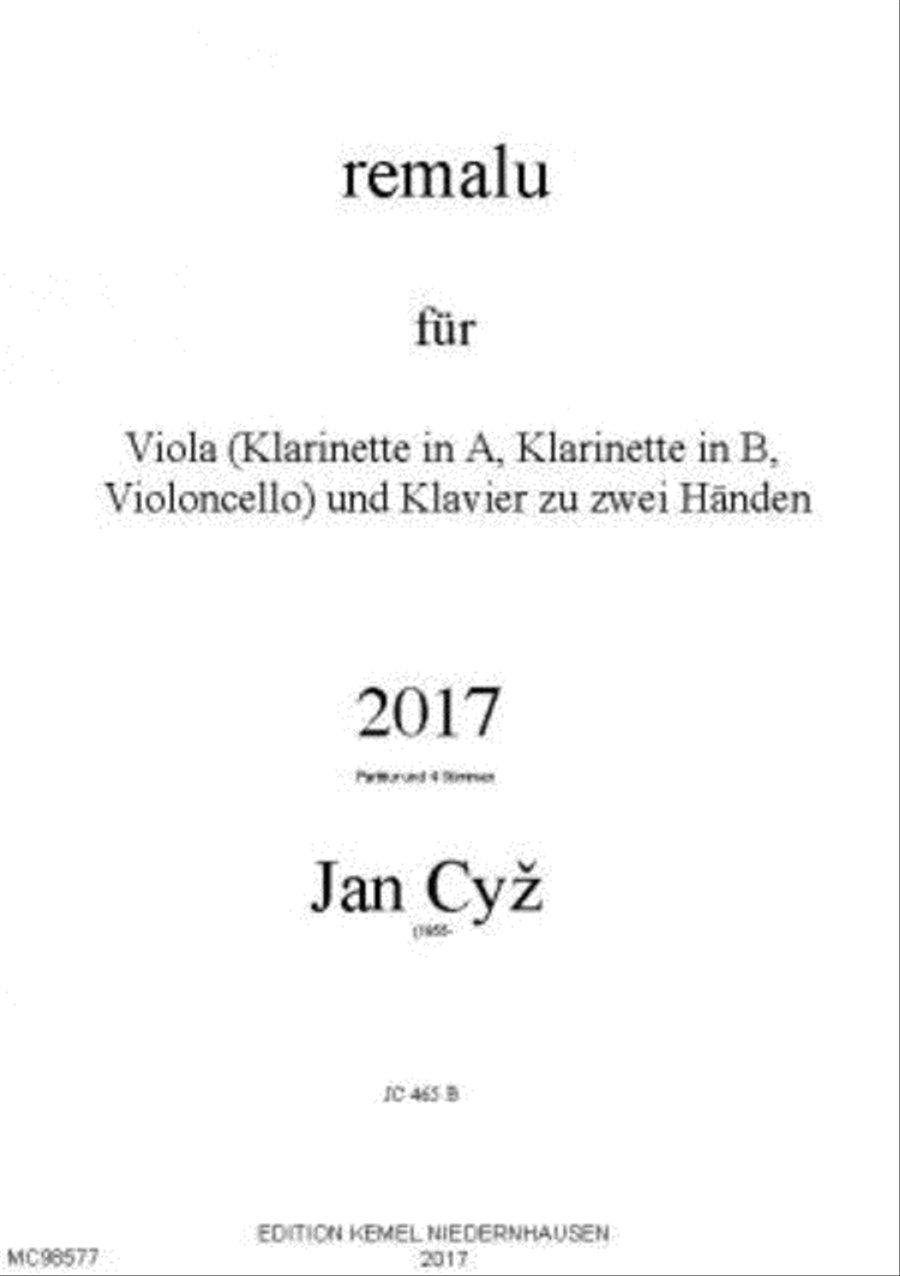 Remalu Clarinet scores gallery preview page 1