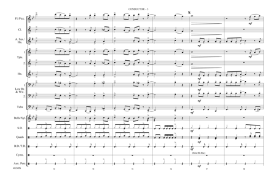 Bang the Drum All Day: Score Marching Band scores gallery preview page 3