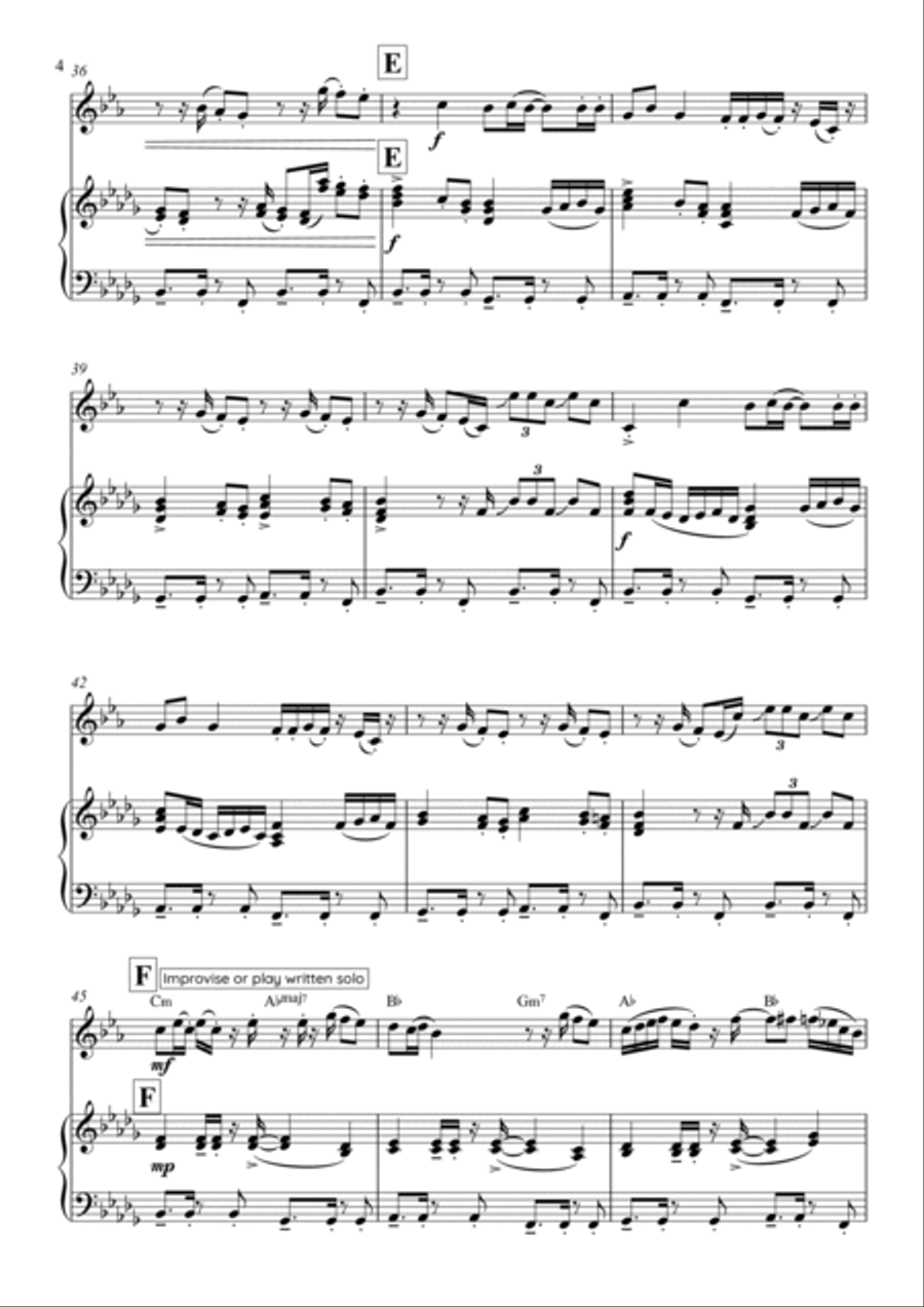 Hips Don't Lie Trumpet Solo scores gallery preview page 4