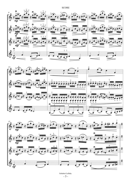 Schubert Lullaby (For Violin Quartet) image number null