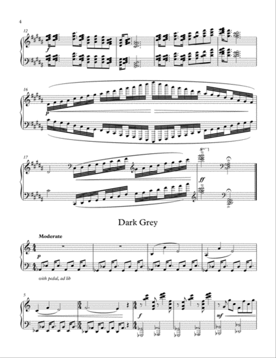 Gradient Greyscale Piano Solo scores gallery preview page 4