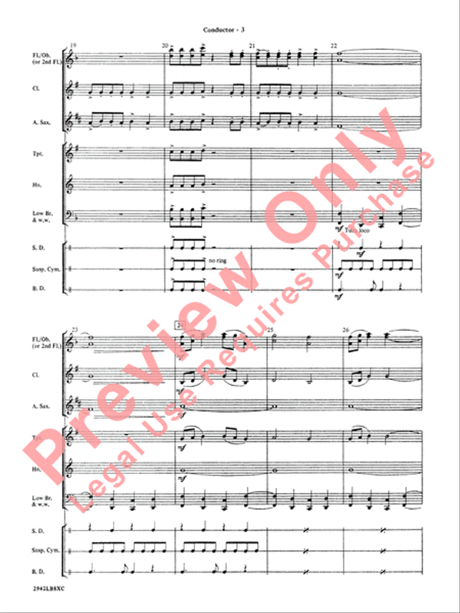 Linus and Lucy Concert Band scores gallery preview page 6