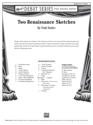 Two Renaissance Sketches: Score