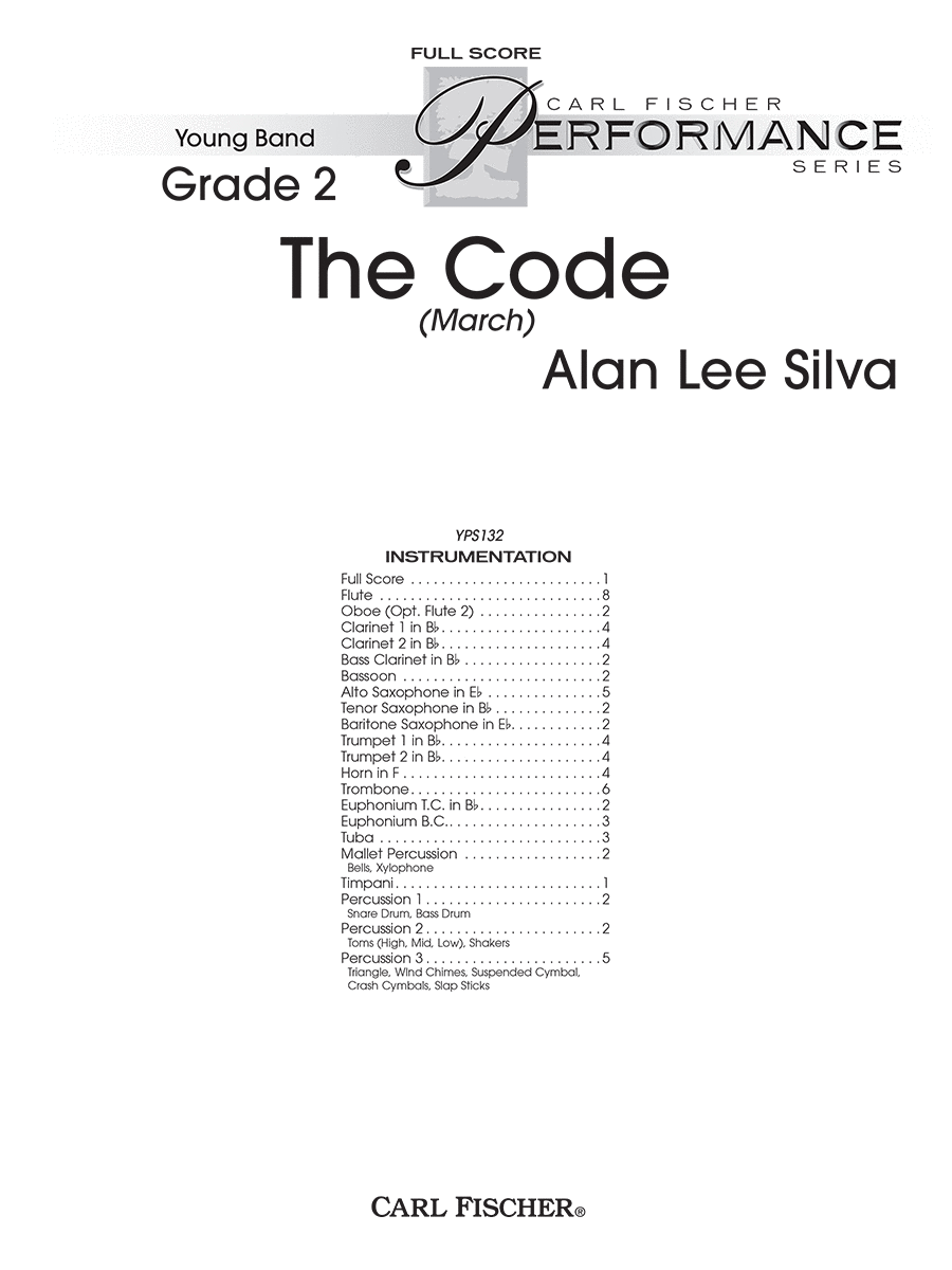 The Code Concert Band scores gallery preview page 1