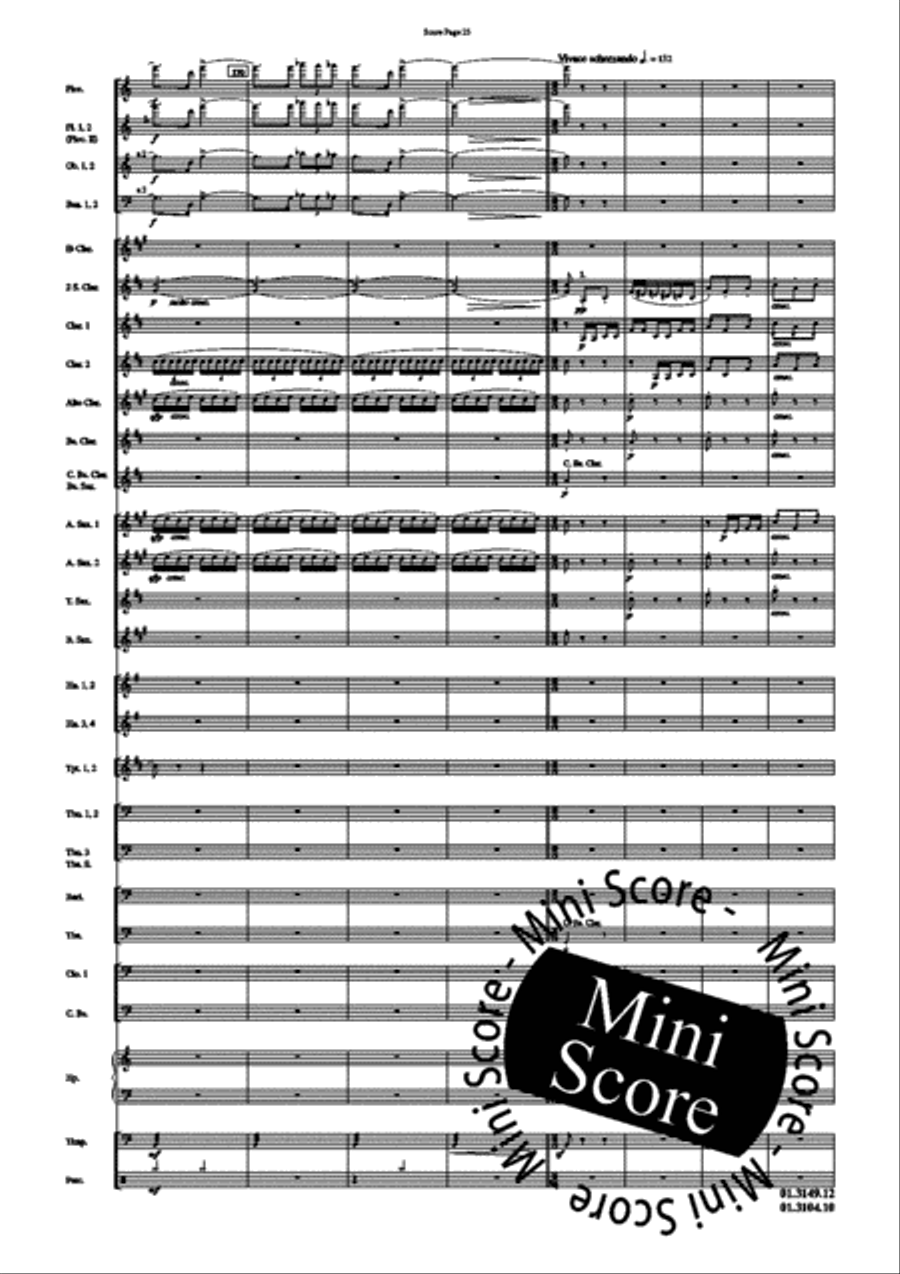 Scheherazade, Part II Concert Band scores gallery preview page 27