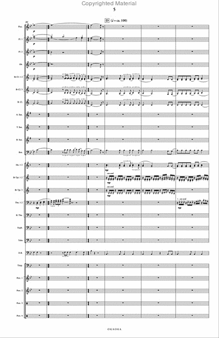Okaoka Concert Band scores gallery preview page 6