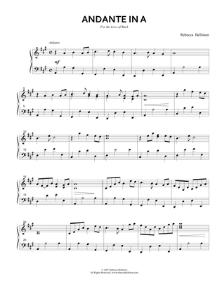 Andante in A major (Original Piano Solo)