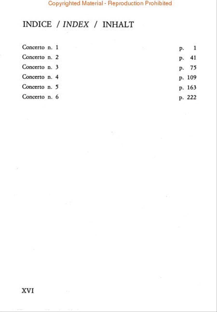 6 Brandenburg Concertos 6 Brandenburg Concertos Orchestra scores gallery preview page 2