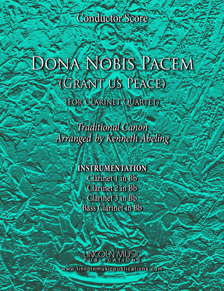 Book cover for Dona Nobis Pacem (for Clarinet Quartet)