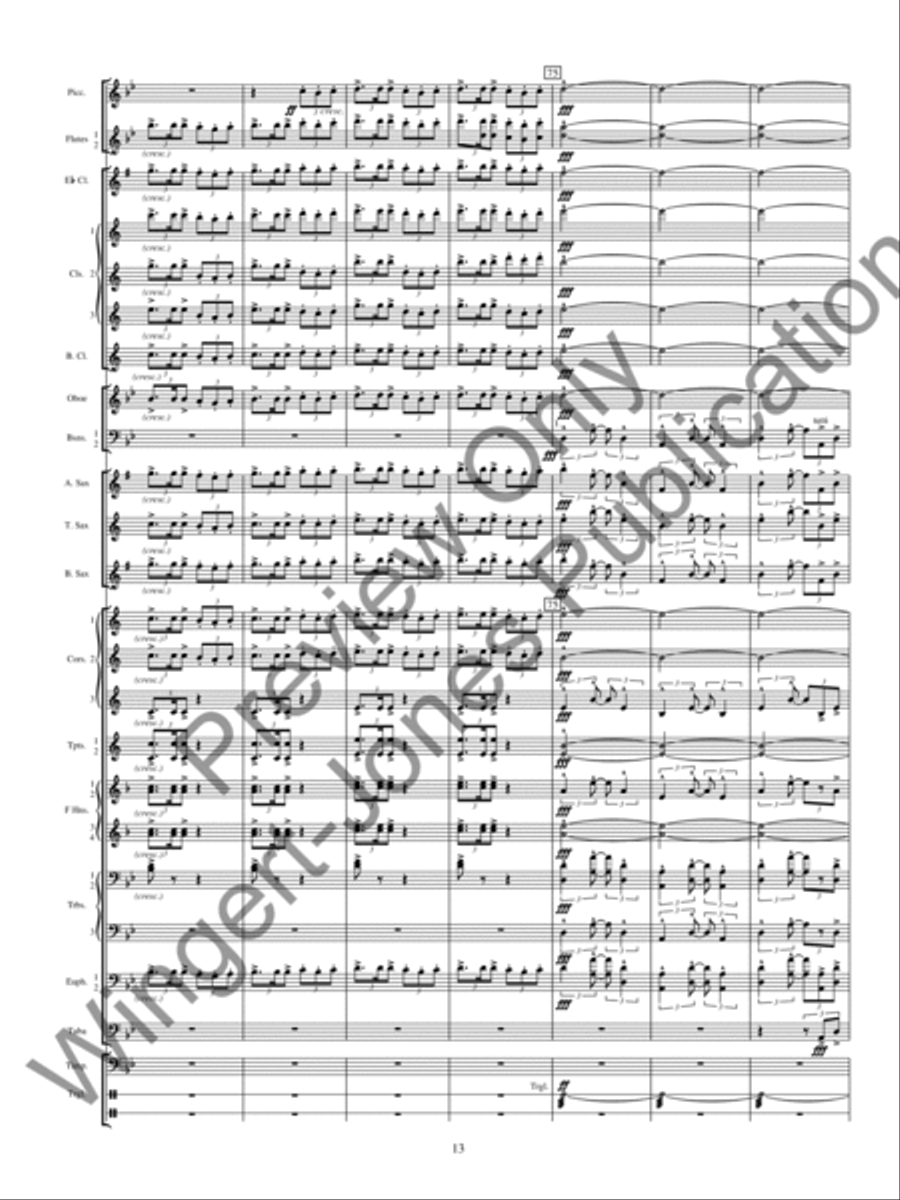 La Tregenda Concert Band scores gallery preview page 16