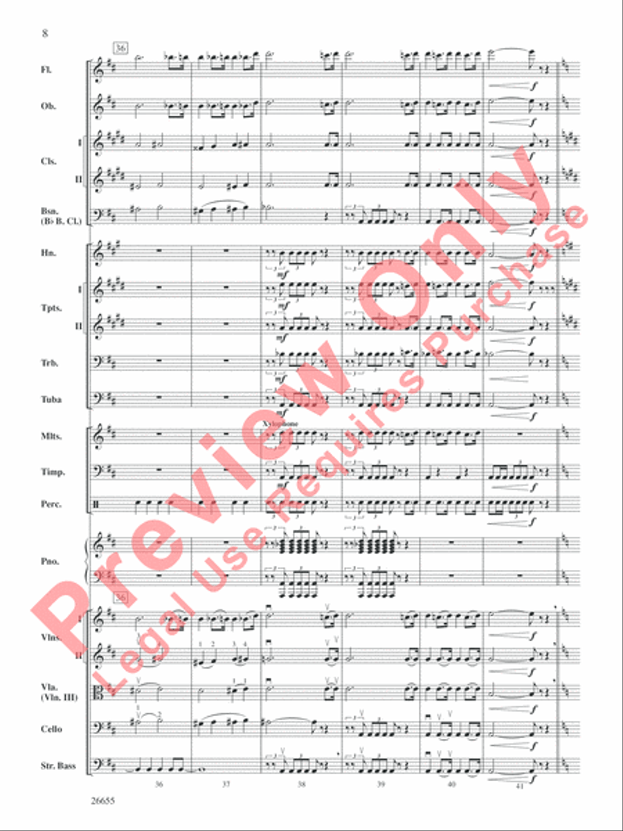 Robin Hood and His Merry Men Full Orchestra scores gallery preview page 9