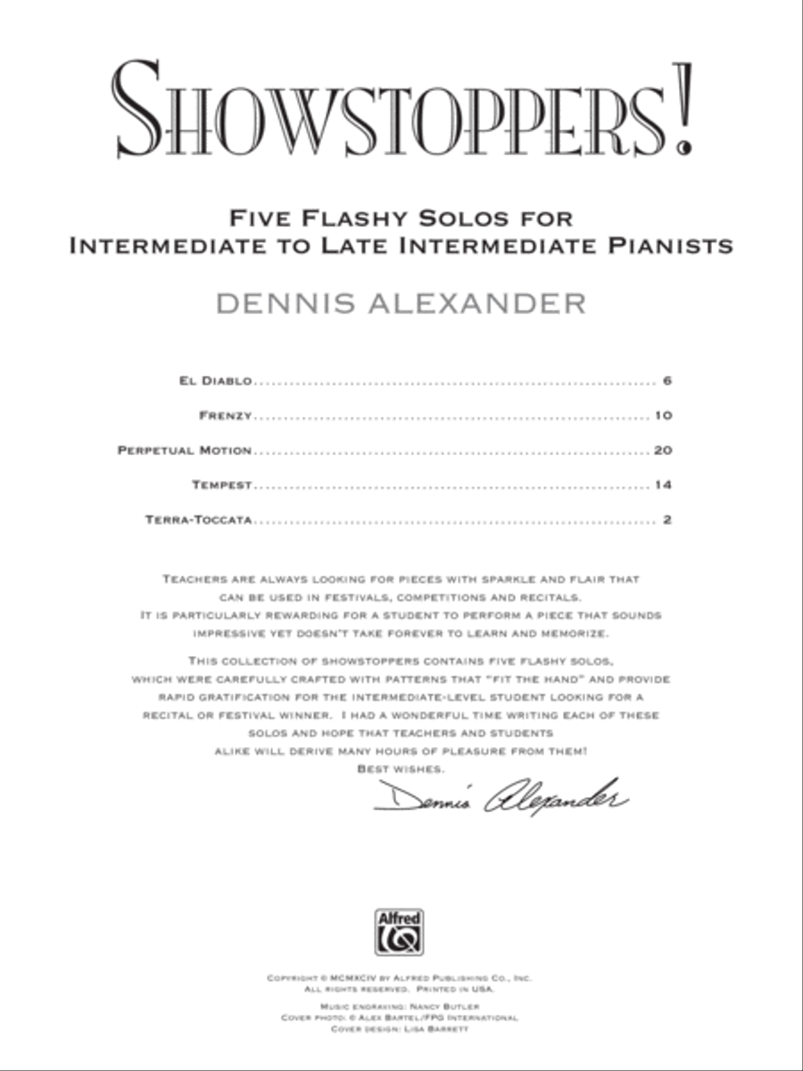 Showstoppers! Showstoppers! Piano Solo scores gallery preview page 2
