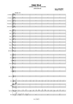 Jingle bells - Jazz Ensemble Transposed Score (ver. Michael Buble)