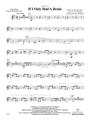 Variations on If I Only Had a Brain (from The Wizard of Oz): (wp) B-flat Tuba T.C.