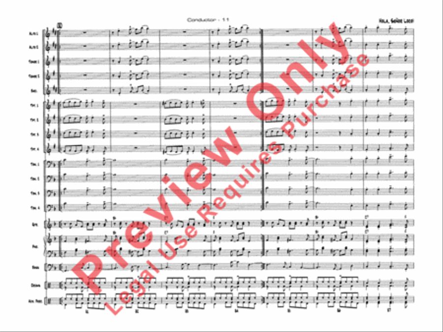 Hola, Señor Loco! Hola, Señor Loco! Jazz Ensemble scores gallery preview page 14