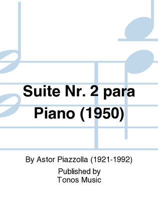 Book cover for Suite Nr. 2 para Piano (1950)