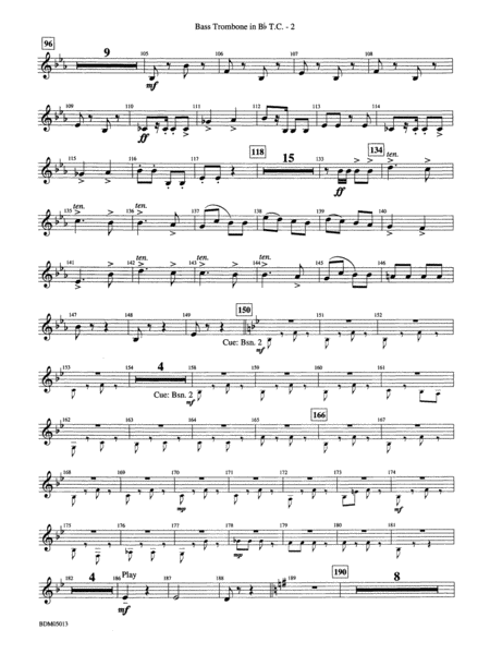 Pineapple Poll (Suite from the Ballet): (wp) 3rd B-flat Trombone T.C.