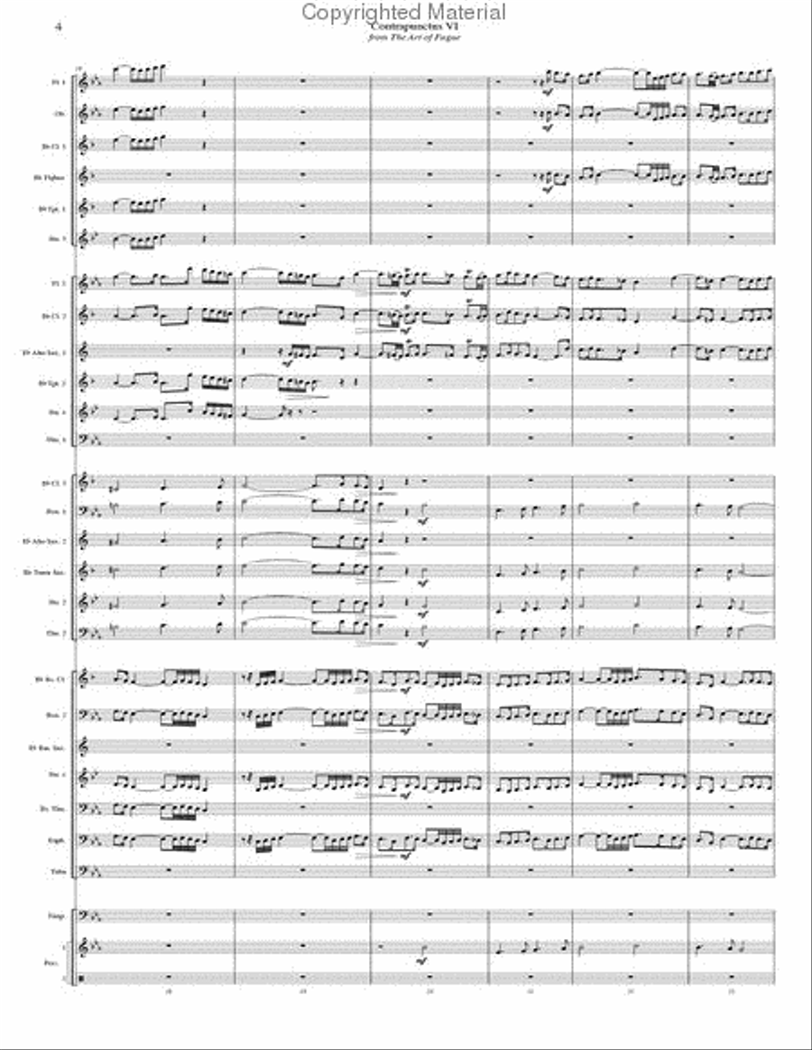 Contrapunctus 6 - STUDY SCORE ONLY Concert Band scores gallery preview page 7