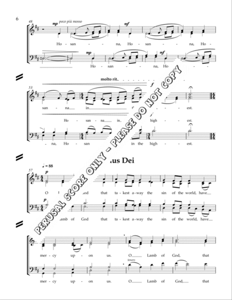Missa Brevis Missa Brevis 4-Part scores gallery preview page 6