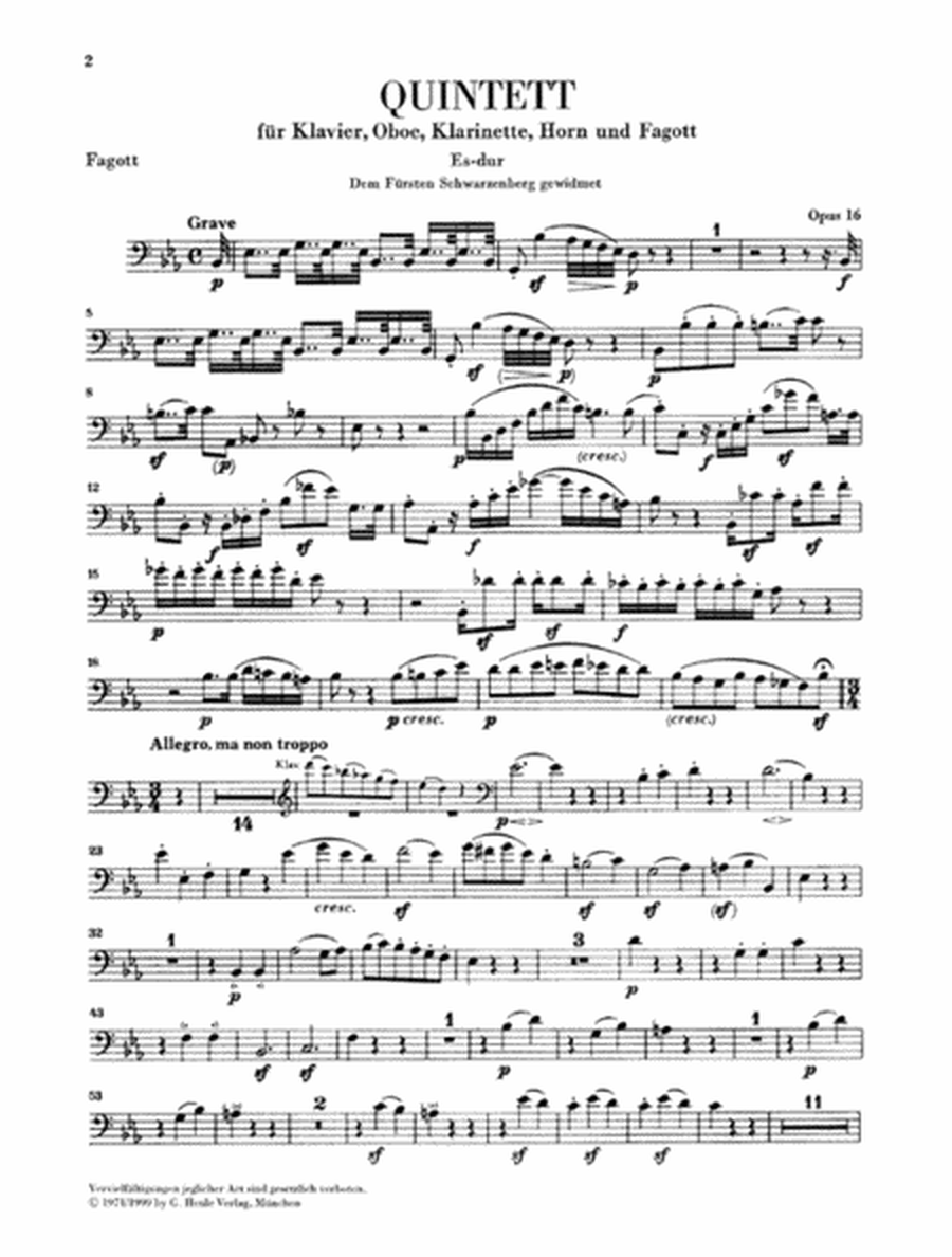 Quintet for Piano and Wind Instruments in E-flat Major, Op. 16