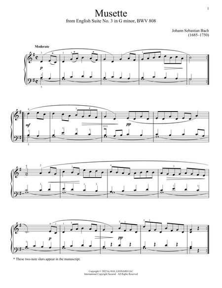 Musette In G Major, BWV 808