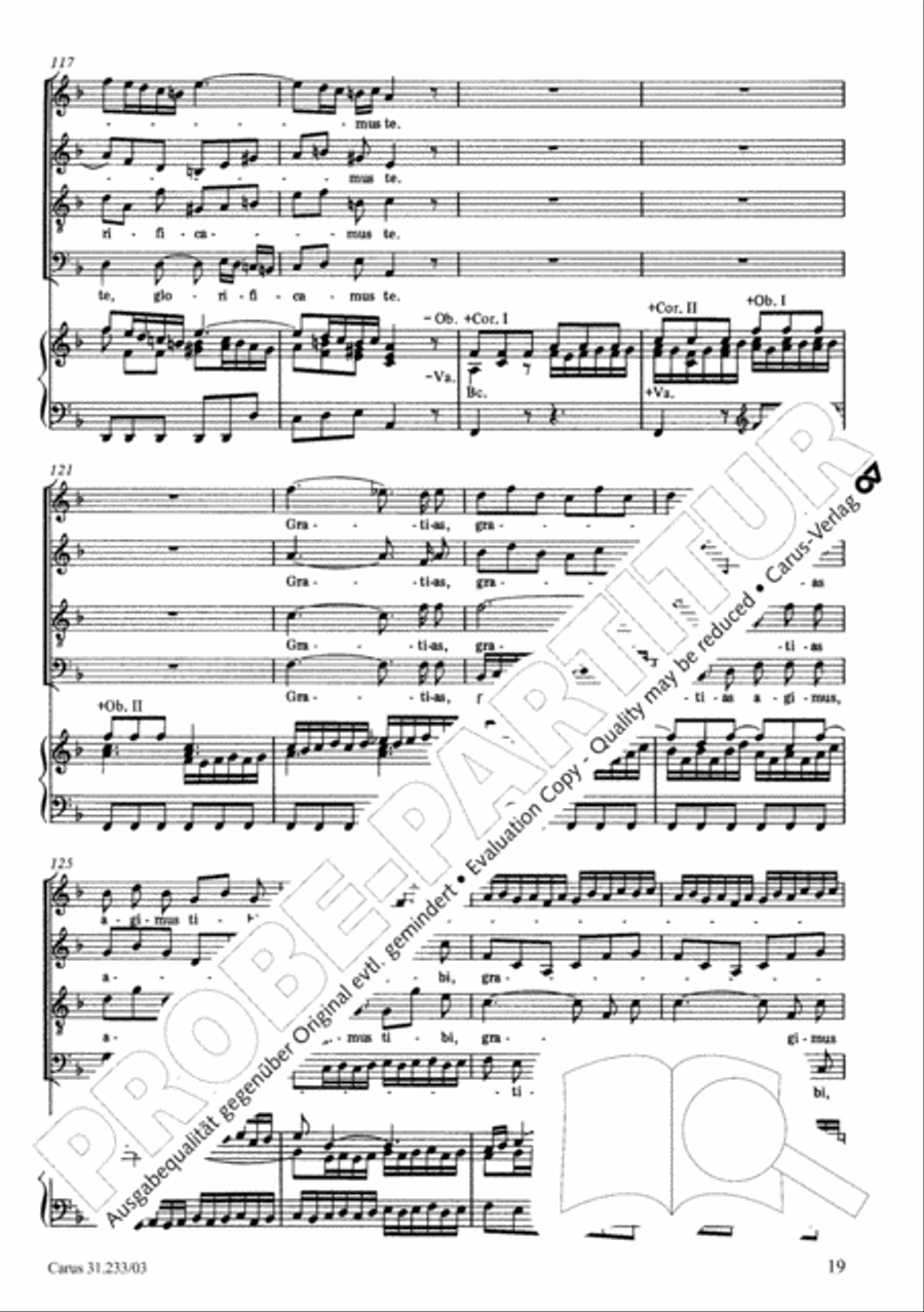 Mass in F major 4-Part scores gallery preview page 23