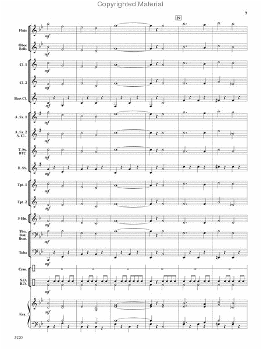 Patriots on Parade Concert Band scores gallery preview page 6