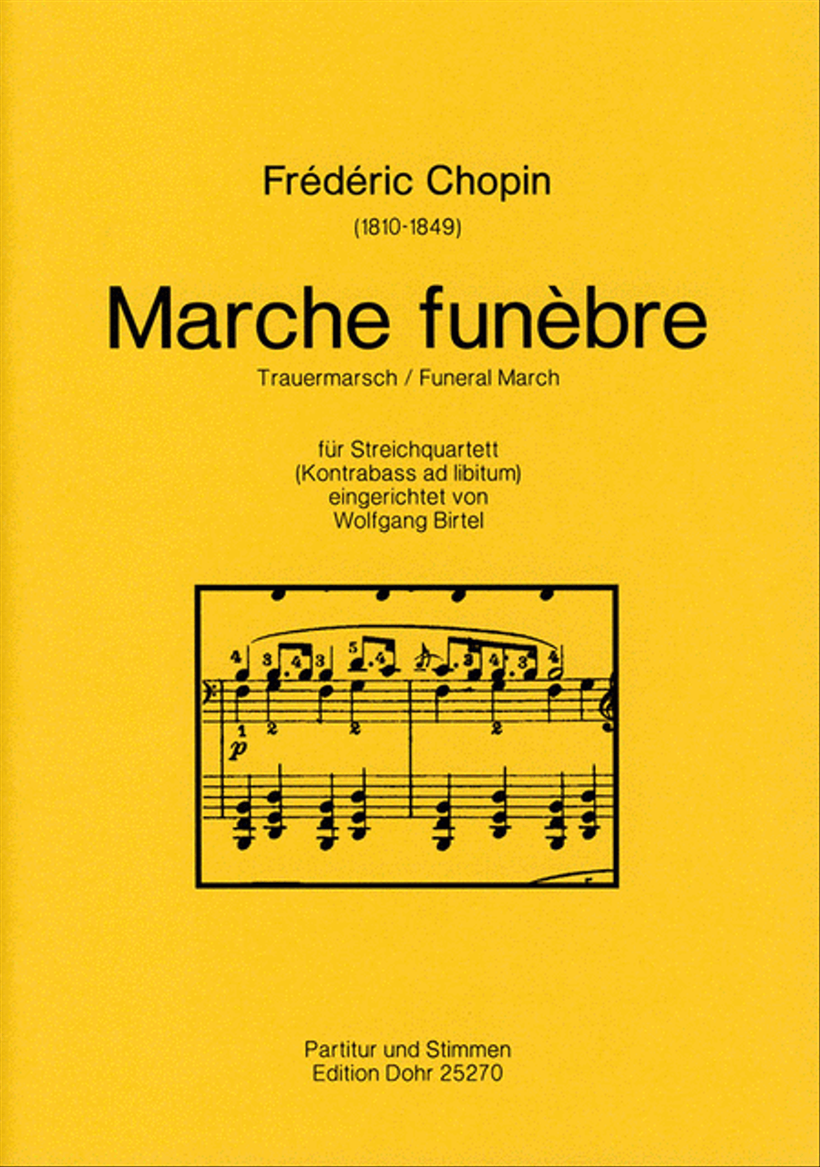 Marche funèbre für Streichquartett op. 35 String Quartet scores gallery preview page 1