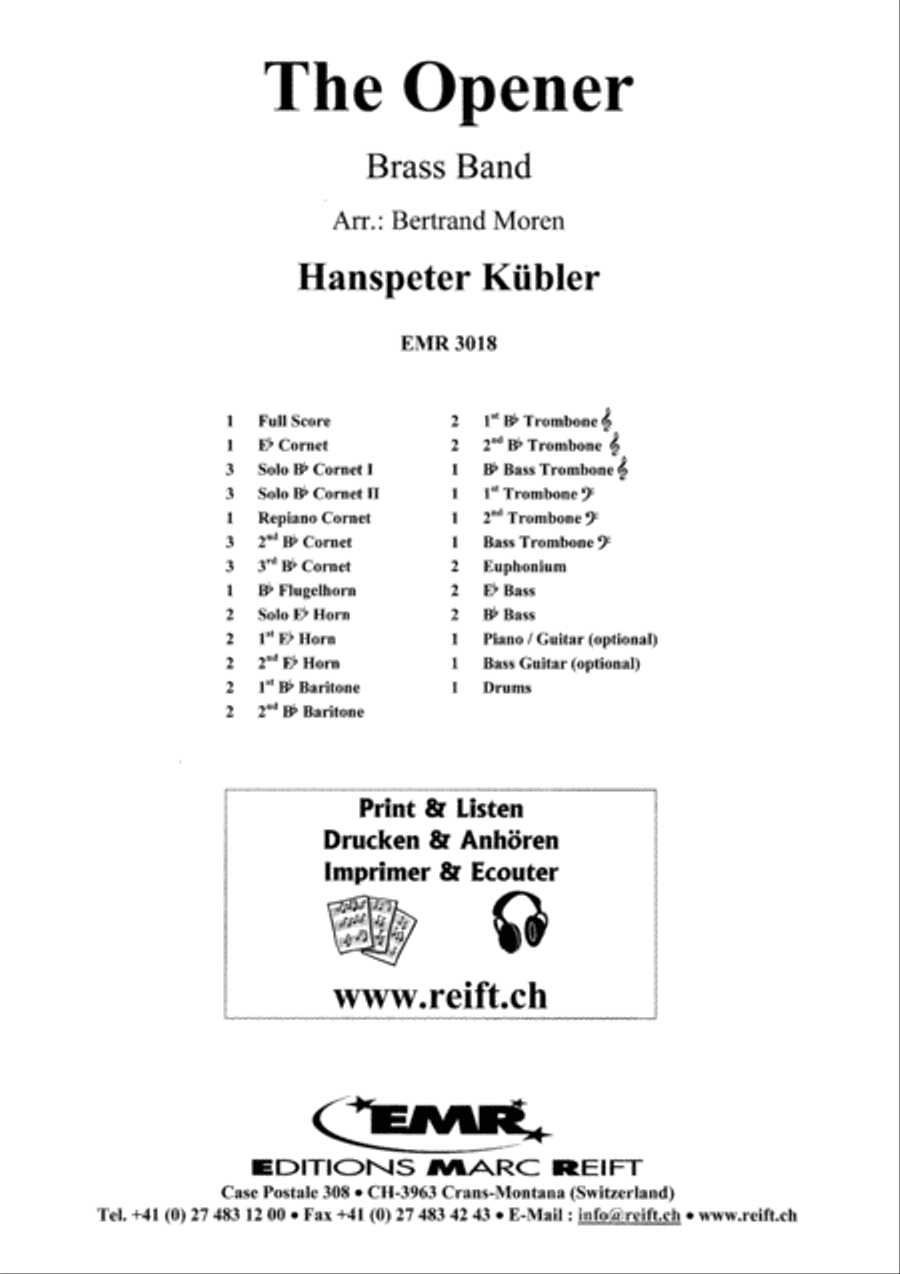 The Opener Brass Band scores gallery preview page 2