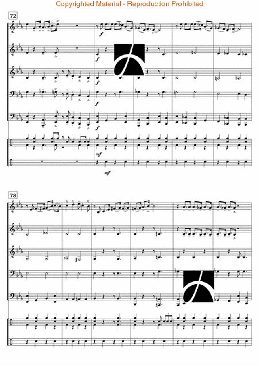 Blues Forever Concert Band scores gallery preview page 8