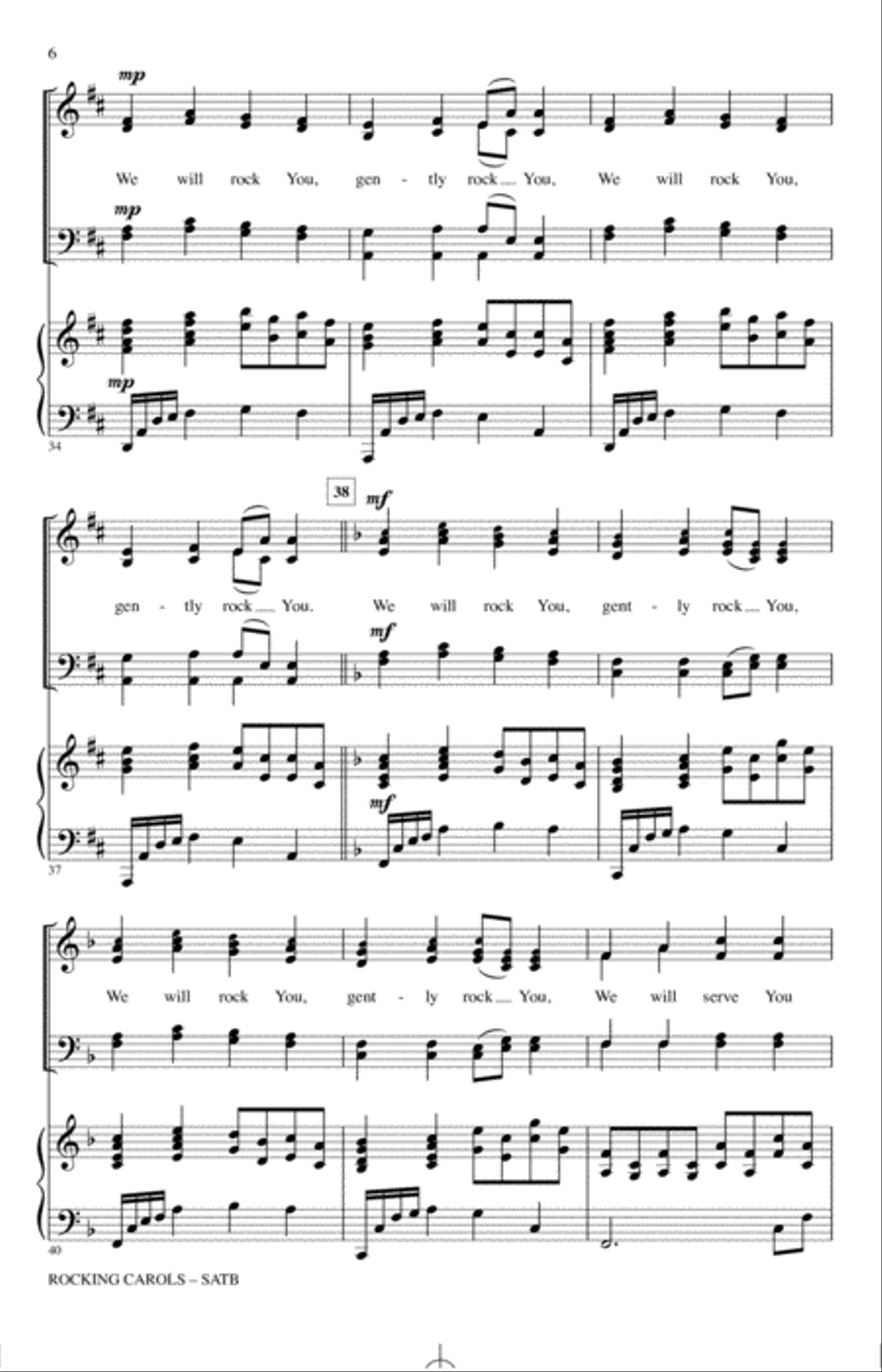 Rocking Carols 4-Part scores gallery preview page 5