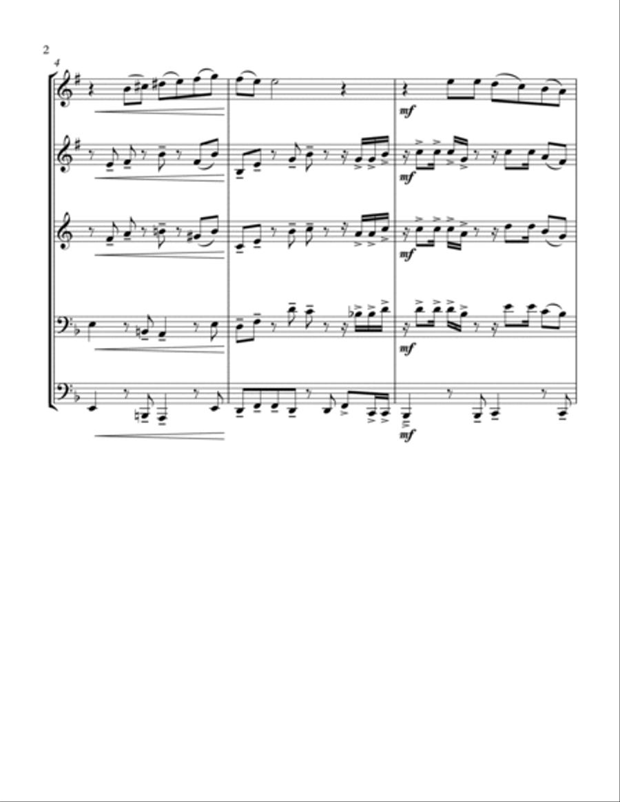 Yesterday Brass Ensemble scores gallery preview page 2