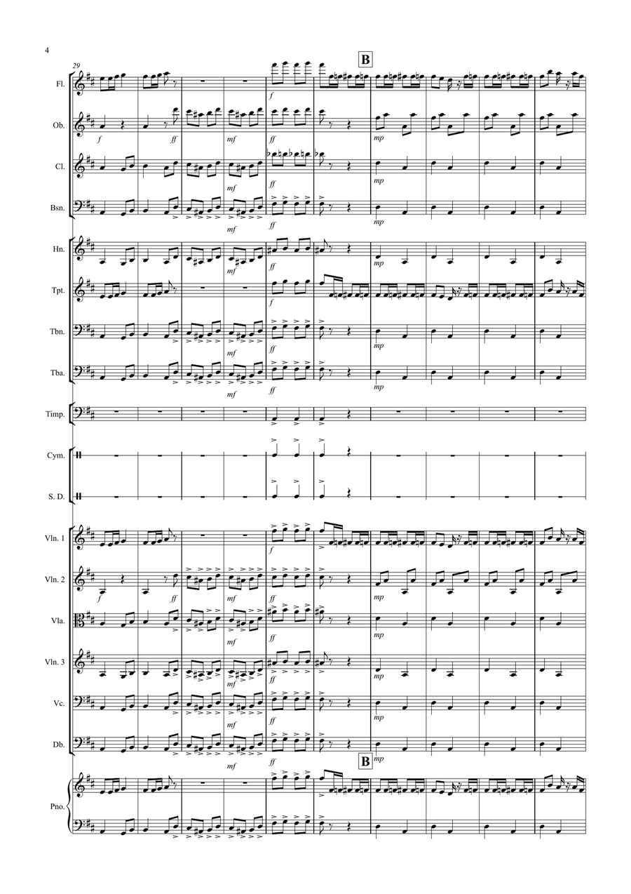 Radetzky March for School Orchestra Full Orchestra scores gallery preview page 4