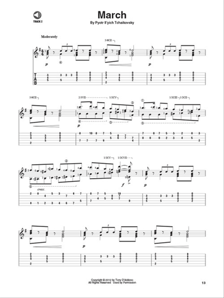 Nutcracker Suite for Solo Classical Guitar Acoustic Guitar scores gallery preview page 4