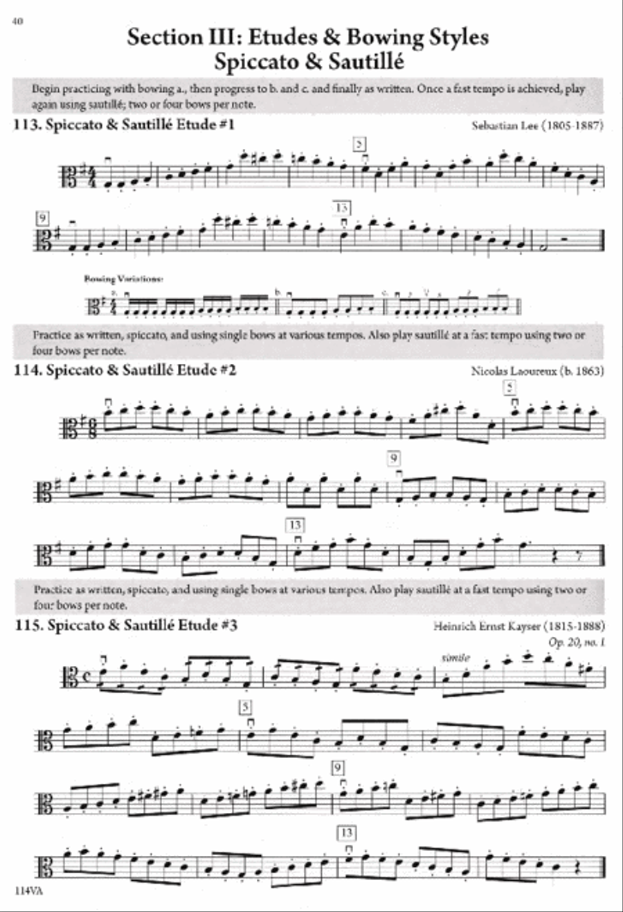 String Techniques for Superior Musical Performance - Viola