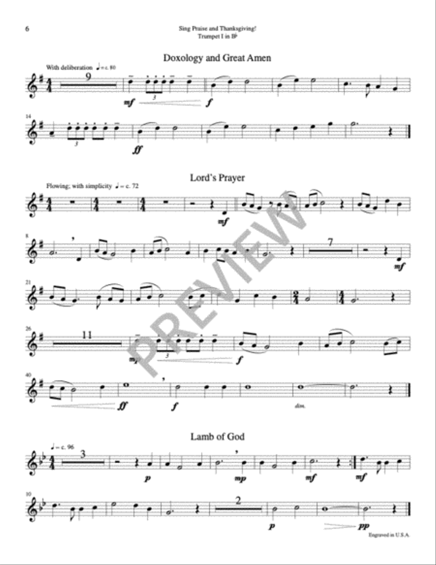 Sing Praise and Thanksgiving Mass-Choir, Cantor, Keyboard, Guitar Edition Choir scores gallery preview page 18