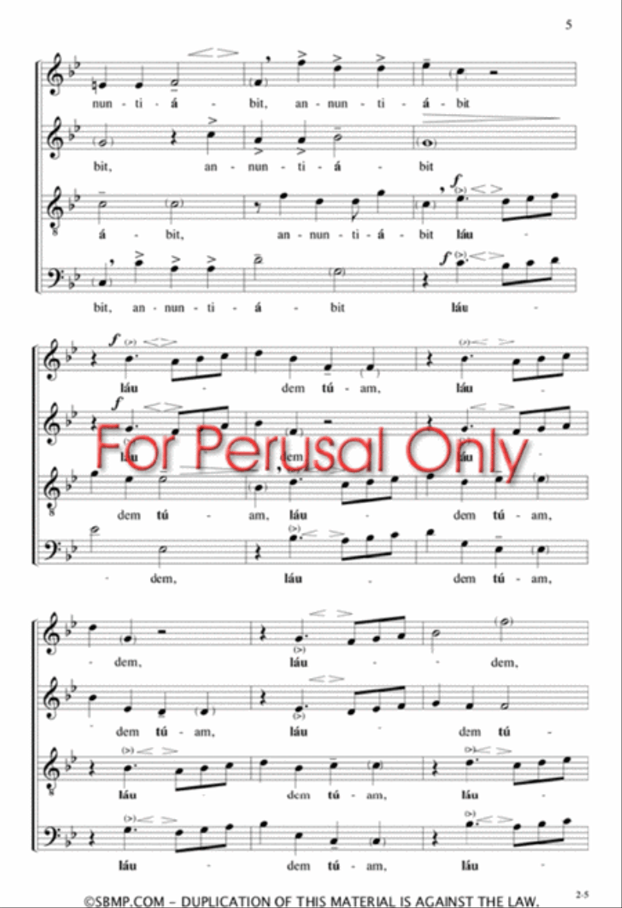 Domine, labia mea aperies - SATB Octavo SSAA scores gallery preview page 4