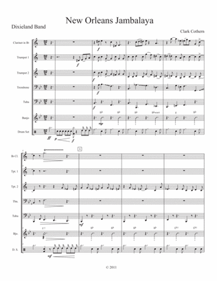 New Orleans Jambalaya (Clarinet, Trumpet 1 and 2, Trombone, Tuba, Drums)