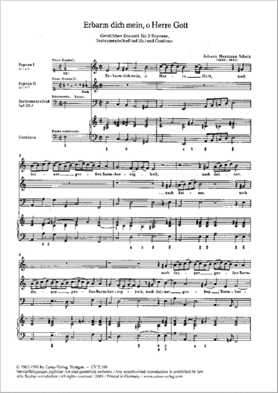 Have mercy, o Lord (Erbarm dich mein, o Herre Gott) Women's Choir scores gallery preview page 1