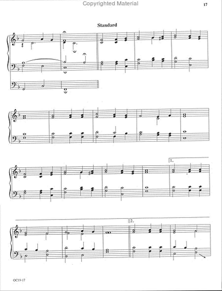 The Last Verse for Lent, Palm Sunday and Easter Organ scores gallery preview page 3