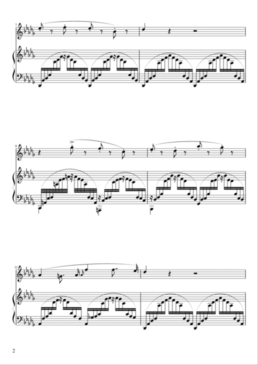 Etude de Concert S. 144 No. 3 in Db Major Etude de Concert S. 144 No. 3 in Db Major Piano Method scores gallery preview page 2