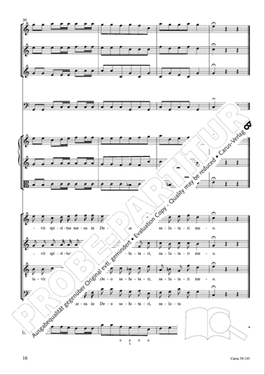 Magnificat in C major 4-Part scores gallery preview page 17