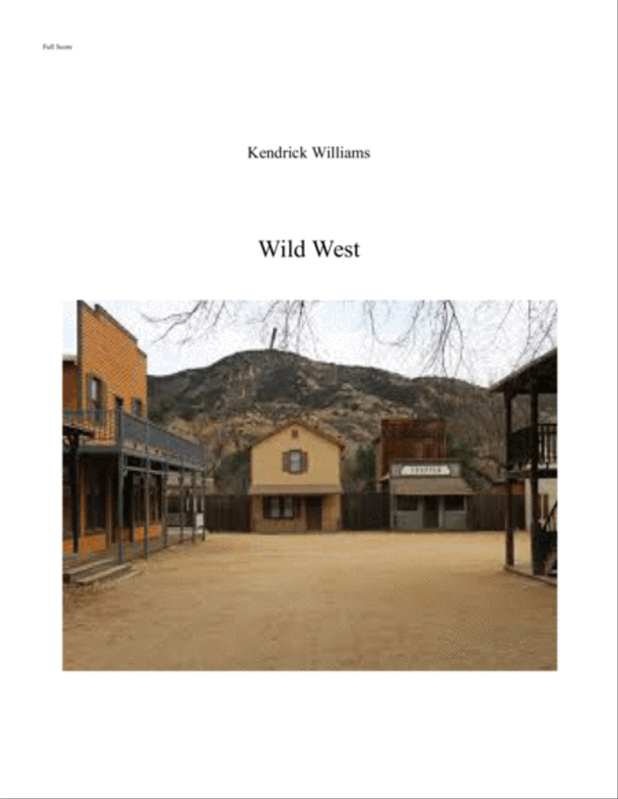 Wild West Wild West Concert Band scores gallery preview page 1