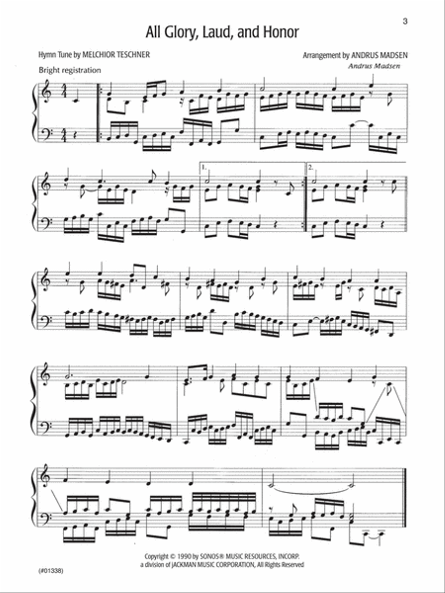Advanced Organ Hymn Settings - Vol. 2 4-Part scores gallery preview page 2