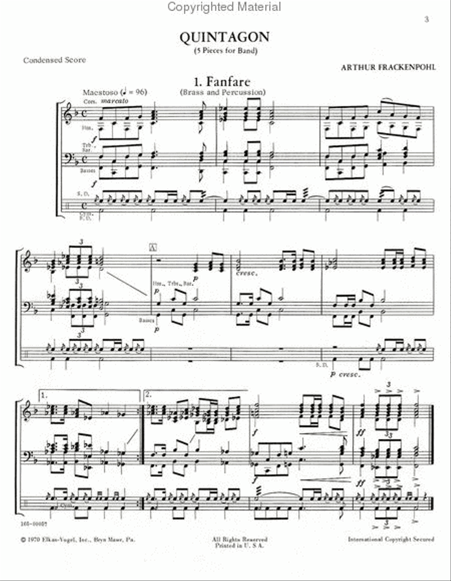 Quintagon Quintagon Concert Band scores gallery preview page 2