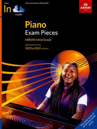 Book cover for Piano Exam Pieces 2023 & 2024 Initial Grade with Audio